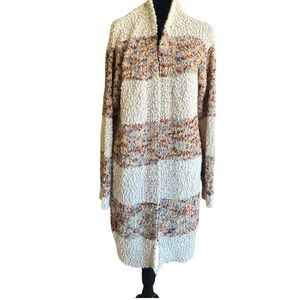 BKE Cozy Multicolor Knit Cardigan Sweater Soft Stylish YT7